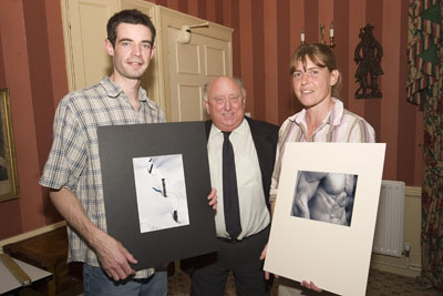 Seen here with judge Roger Gilroy and winner of the Gents trophy, Brendon Davies